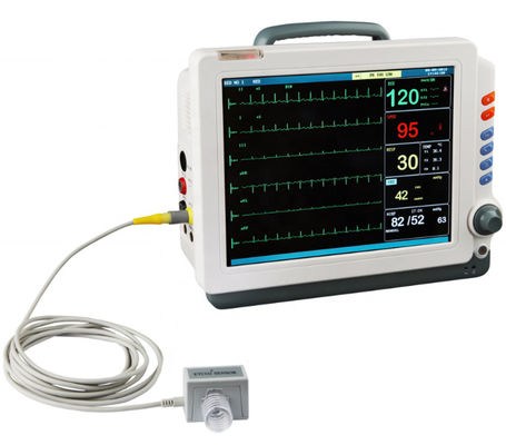 ποιότητας  Competitive 12.1 Inch Medical Metal Display With Capnograph Multiparameter Smart Icu Price Ambulance Patient Monitor εργοστάσιο